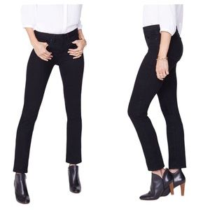 NYDJ Sheri slim jeans black womens 14 Lift Tuck mbdmss2336